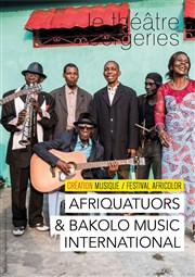 Afriquatuors & Bakolo Music International Thtre des Bergeries Affiche
