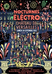Nocturnes électro Jardin du chteau de Versailles - Entre Cour d'Honneur Affiche