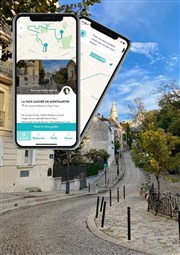 La Face Cachée de Montmartre, visite audio-guidée sur smartphone Place des Abbesses Affiche