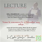 Lecture rencontre litteraire : Gilféry Ngamboulou Caf culturel Les cigales dans la fourmilire Affiche