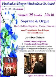 Soprano et Orgue : avec projection du jeu d'orgue sur grand écran Eglise Saint Andr de l'Europe Affiche