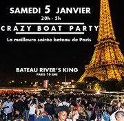 Soirée Croisière | Crazy Boat Bateau River's King Affiche