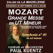 Mozart messe en ut mineur : adagio et fugue , Haydn Eglise de la Madeleine Affiche