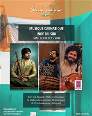 Récital Musique carnatique de l'Inde du Sud Centre Mandapa Affiche