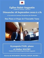 Piano et orgue à Saint-Augustin Eglise Saint-Augustin Affiche
