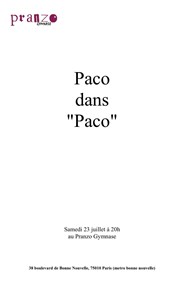 Paco Dans Paco Pranzo Gymnase Affiche