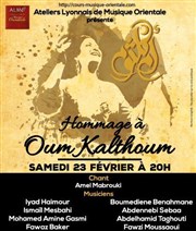 Hommage a Oum Kalthoum CCVA - Centre Culturel & de la Vie Associative Affiche