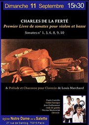 Concert Baroque : Violon, viole gambe, clavecin Eglise Notre Dame de la Salette Affiche