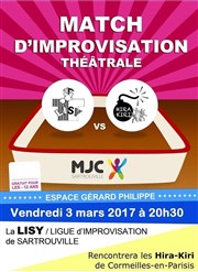 Match d'improvisation théâtrale Espace Grard Philipe Affiche