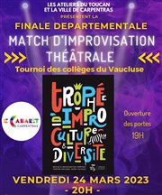 Finale départementale d'improvisation théâtrale : Trophée National d'Impro Culture et Diversité 2023 Le Cabaret Affiche