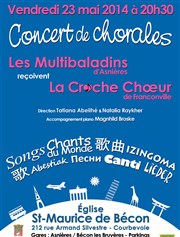 Concert de chorales Eglise Saint Maurice de Bcon Affiche