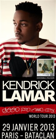 Kendrick Lamar Le Bataclan Affiche