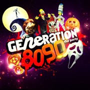 Generation 80-90 en Mode Halloween Le Bataclan Affiche