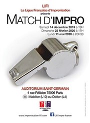 Match d'Impro Auditorium Saint Germain Affiche