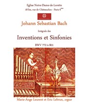 Bach : Intégrale des Inventions et des Sinfonies Eglise Notre Dame de Lorette Affiche