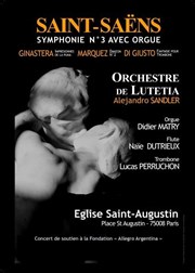 Symphonie avec orgue de Saint-Saens Eglise Saint-Augustin Affiche