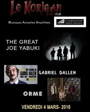 Gabriel Sallen + The great Joe Yabuki + Orme + guests Le Korigan Affiche