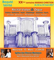Récital Violon & Grand Orgue Eglise Notre-Dame des Blancs-Manteaux Affiche