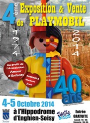 Exposition vente Playmobil Hippodrome d'Enghein - Soisy Affiche