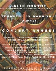 Concert annuel des Professeurs de l'Ecole Normale de Musique de Paris Salle Cortot Affiche