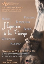 Ensemble Vocal du COGE (Choeur et Orchestre des Grandes Ecoles) Eglise Saint-Eugne Sainte-Ccile Affiche