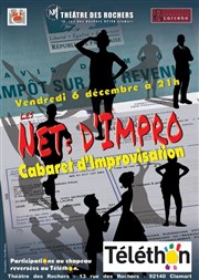 Les nets d'impro font leur cabaret pour le Téléthon 2013 ! Théâtre des Rochers Affiche