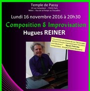 Hugues Reiner au piano Temple de Passy Affiche