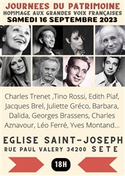 Grandes Voix Françaises | Journées du Patrimoine Eglise Saint Joseph Affiche