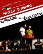 Match d'improvisation Non Sens vs la Balise de Limoges MJC les Hauts de Belleville Affiche