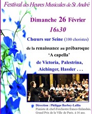 Choeurs sur Seine - 100 choristes | A capella Eglise Saint Andr de l'Europe Affiche