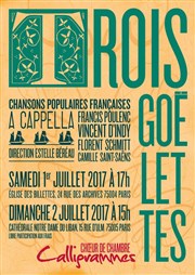 Concert de chansons populaires françaises : Trois Goëlettes Eglise des Billettes Affiche