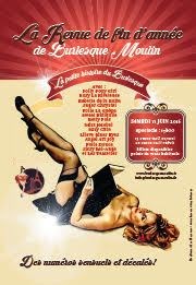La Petite Histoire du Burlesque : la revue de fin d'année de Burlesque Moulin Thtre de la Contrescarpe Affiche