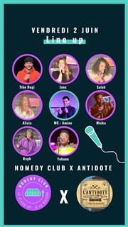 Homedy club x Antidote L'antidote - Petite salle Affiche