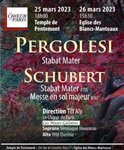 Pergolèse / Schubert : Stabat Mater Temple de Pentemont Affiche