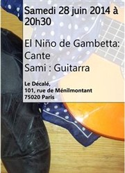 El niño de Gambetta | Concert flamenco Le Dcal Affiche