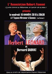 Herbert Léonard et Bernard Sauvat Espace Miramar Affiche