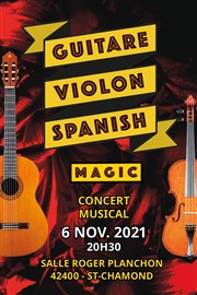 Spanish guitare violon : Duo magic Salle Roger Planchon Affiche