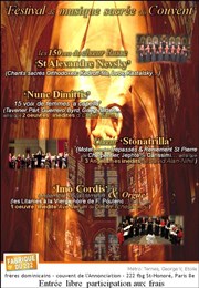 Festival de Musique Sacrée du Couvent 222 Eglise du Couvent des Dominicains Affiche