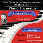 Concert de piano à 4 mains Salle Cortot Affiche