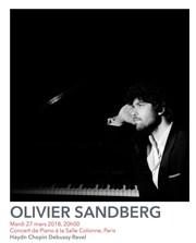 Récital de piano - Olivier Sandberg Salle colonne Affiche