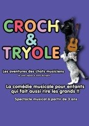 Croch et Tryolé dans Les aventures des chats musiciens La Comdie de la Passerelle Affiche