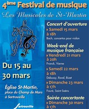 Debussy, Ravel Bizet Eglise Saint Martin Affiche
