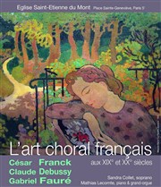 L'art choral français aux XIXème et XXème siècles Eglise Saint Etienne du Mont Affiche