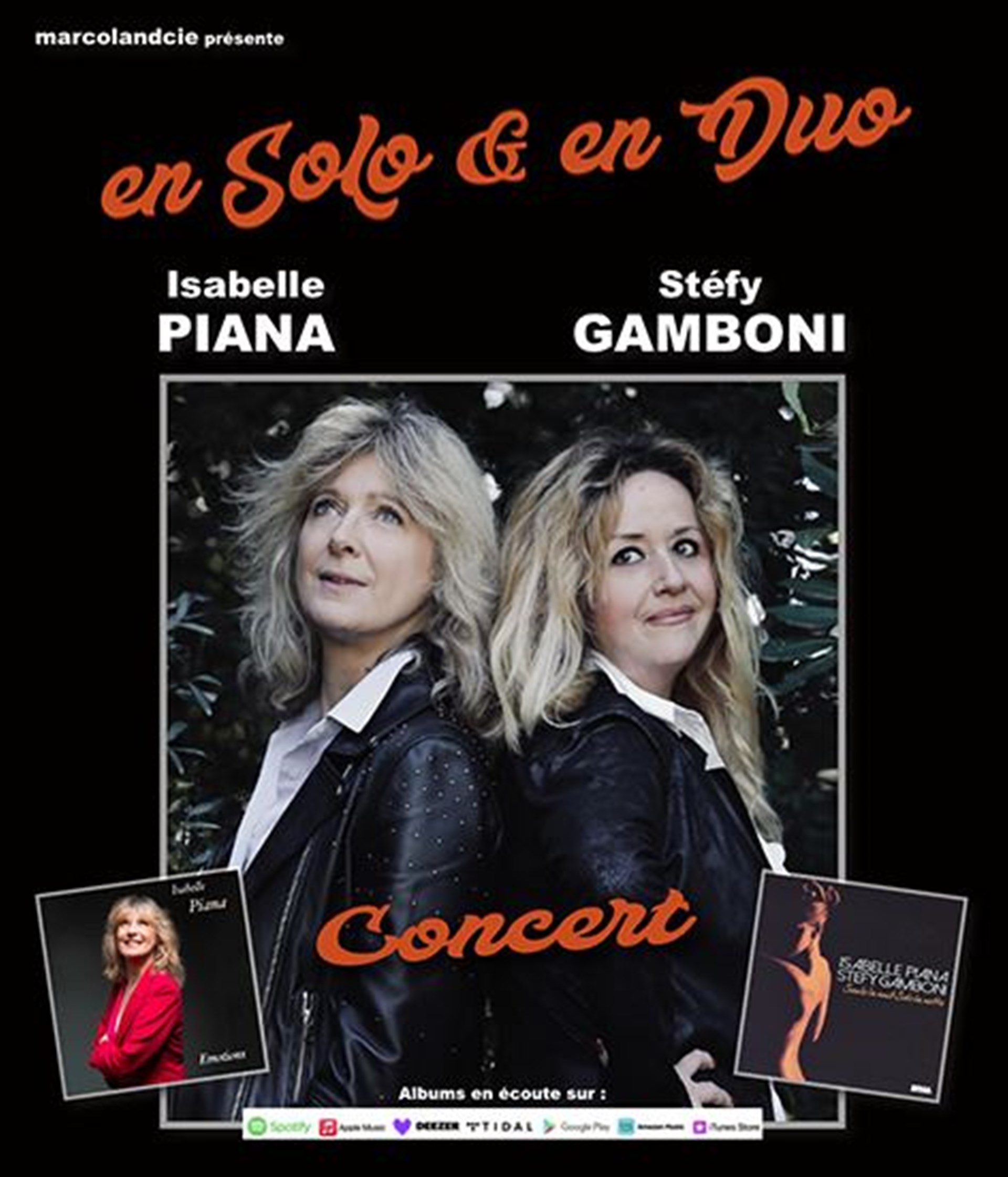En Solo & en Duo - Concert Isabelle Piana & Stéfy Gamboni