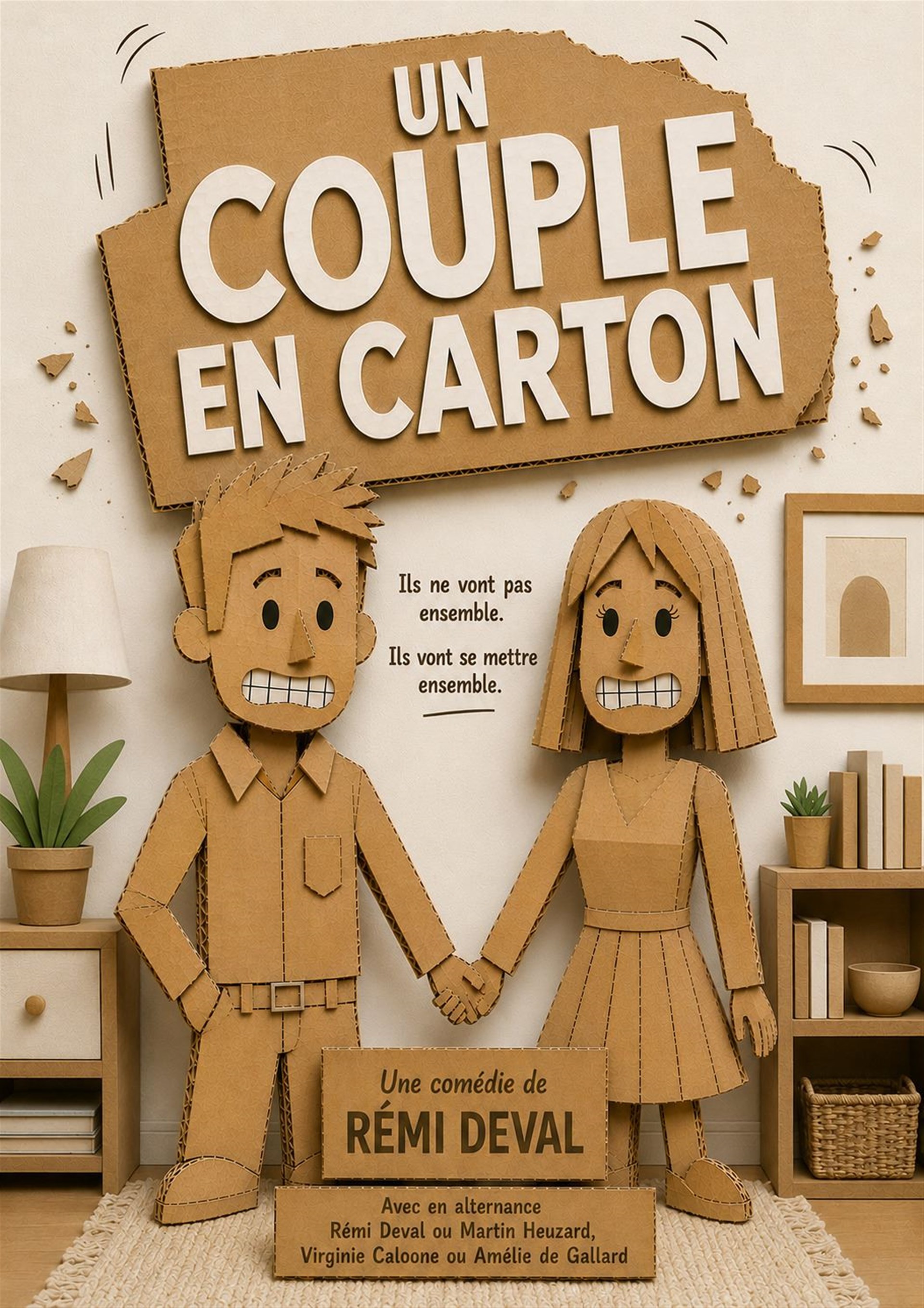 Un couple en carton