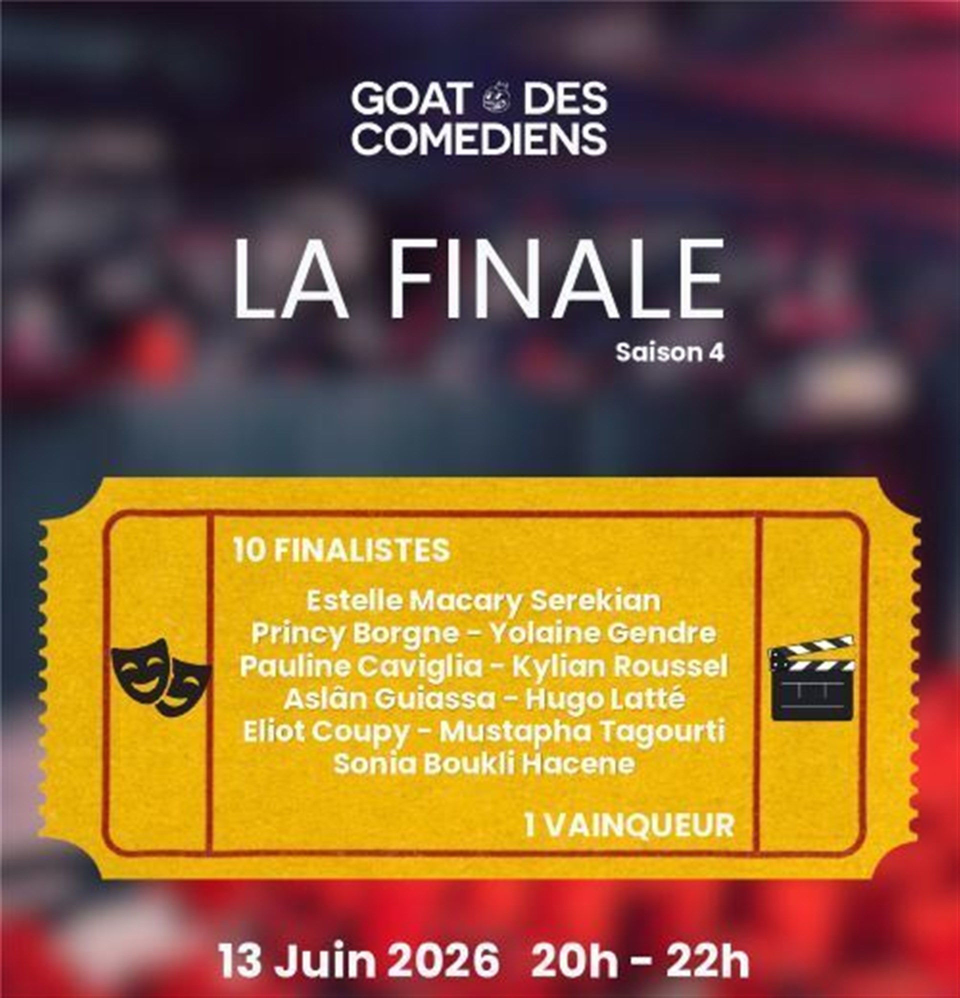 Concours GOAT des comédiens - Saison 4