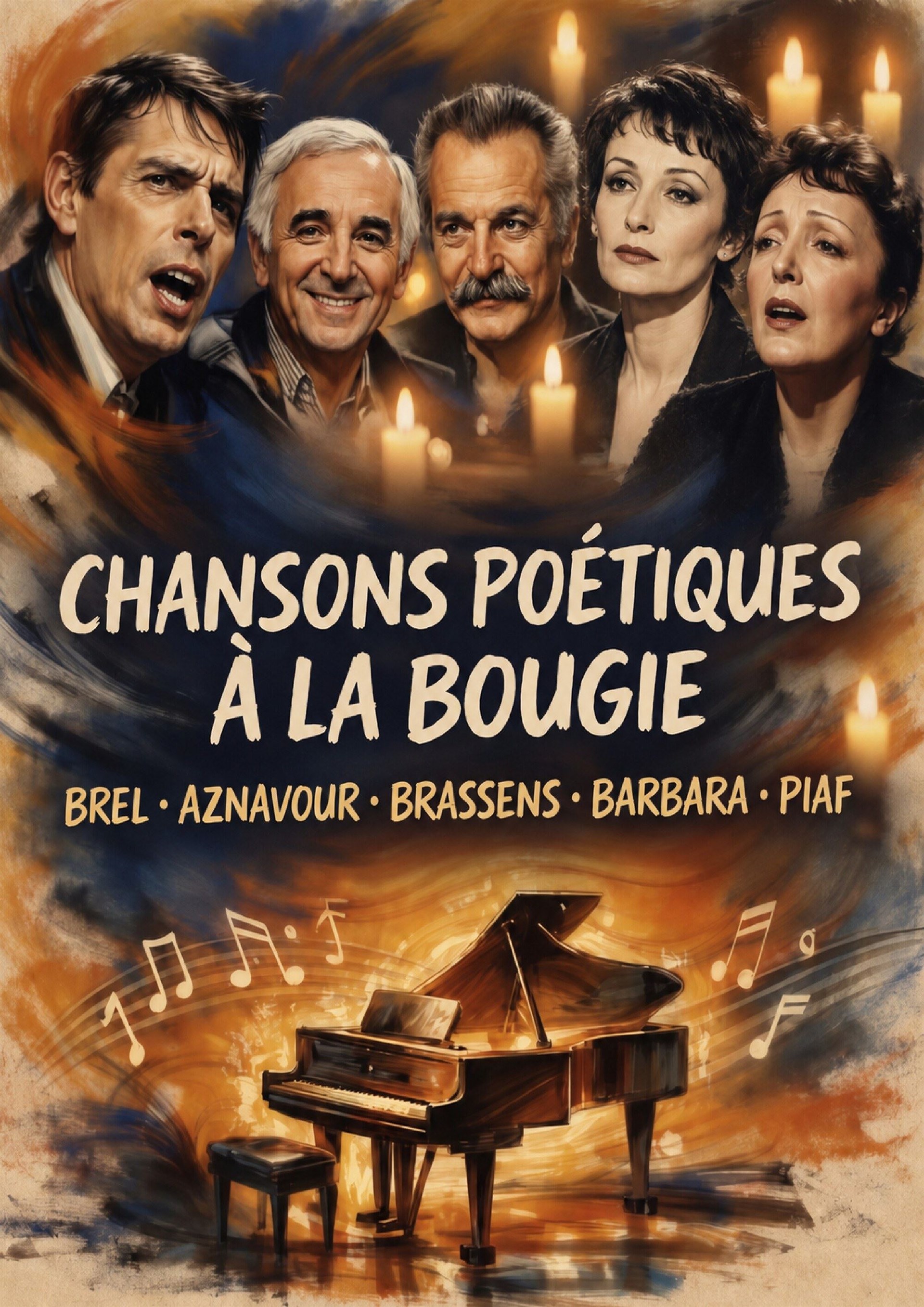 Chansons poétiques à la bougie