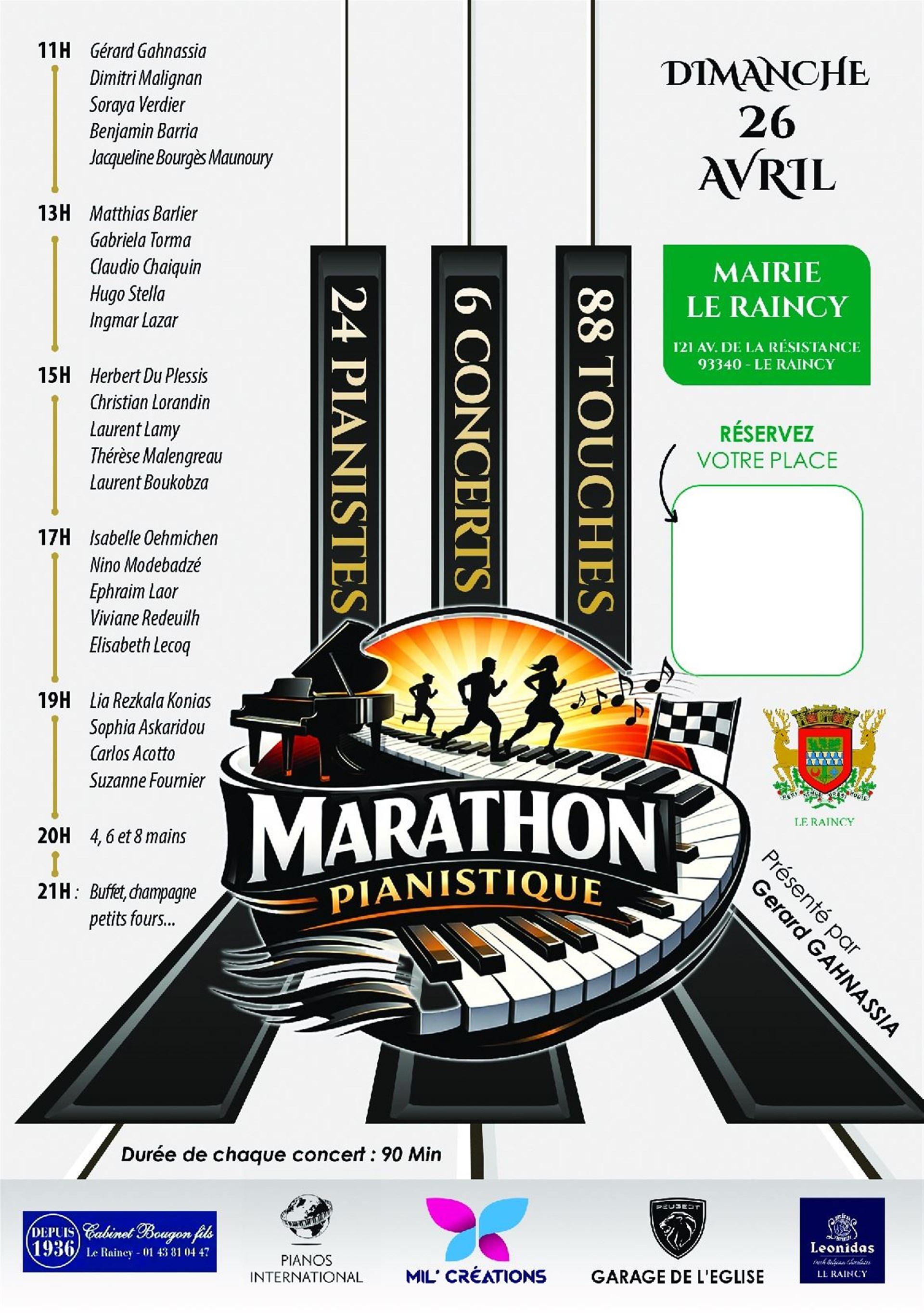 Marathon pianistique   Concert à 15h