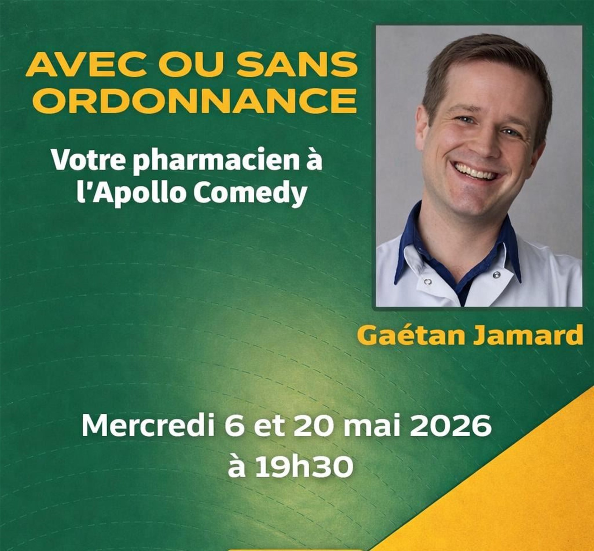 Gaëtan Jamard dans Avec ou sans ordonnance