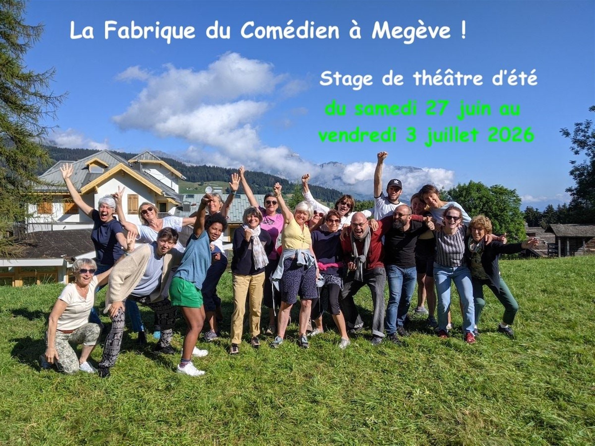 Stage théâtre improvisation été Megève